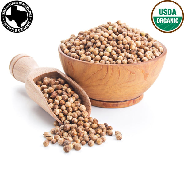 Organic Coriander Seeds - Non - GMO, USDA Organic, Aromatic and Nutty Flavor, Resealable Pack - Perfect for Cooking and Health Benefits - Black Tai Salt Co.