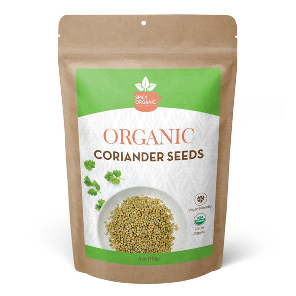 Organic Coriander Seeds - Non - GMO, USDA Organic, Aromatic and Nutty Flavor, Resealable Pack - Perfect for Cooking and Health Benefits - Black Tai Salt Co.