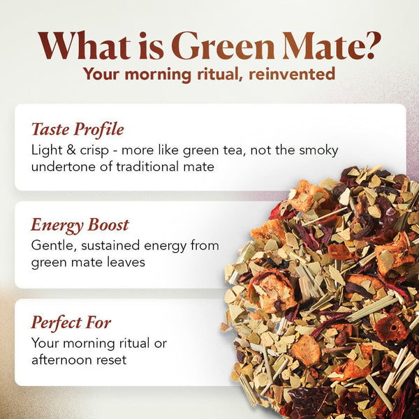 Raspberry Revitalizer Lemon Mate Tea - Black Tai Salt Co.