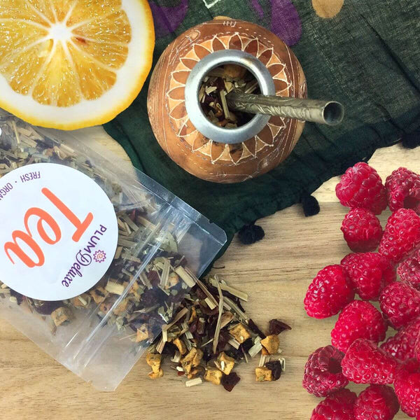 Raspberry Revitalizer Lemon Mate Tea - Black Tai Salt Co.
