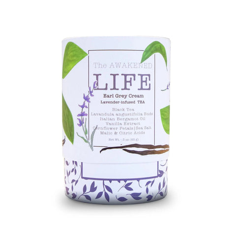 The AWAKENED LIFE Earl Grey Cream Lavender - Infused TEA - Black Tai Salt Co.