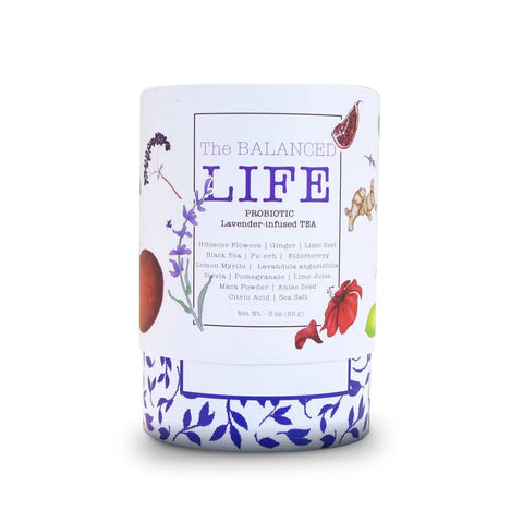 The BALANCED LIFE Probiotic Lavender - Infused TEA - Black Tai Salt Co.