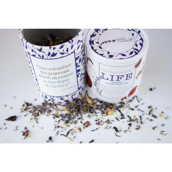 The BALANCED LIFE Probiotic Lavender - Infused TEA - Black Tai Salt Co.