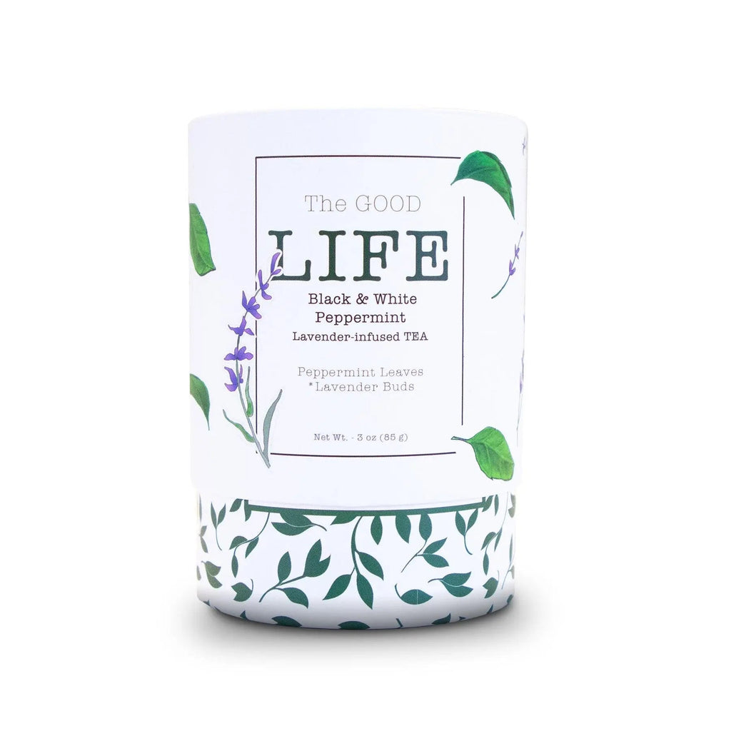 The GOOD LIFE Black & White Peppermint Lavender - Infused TEA - Black Tai Salt Co.