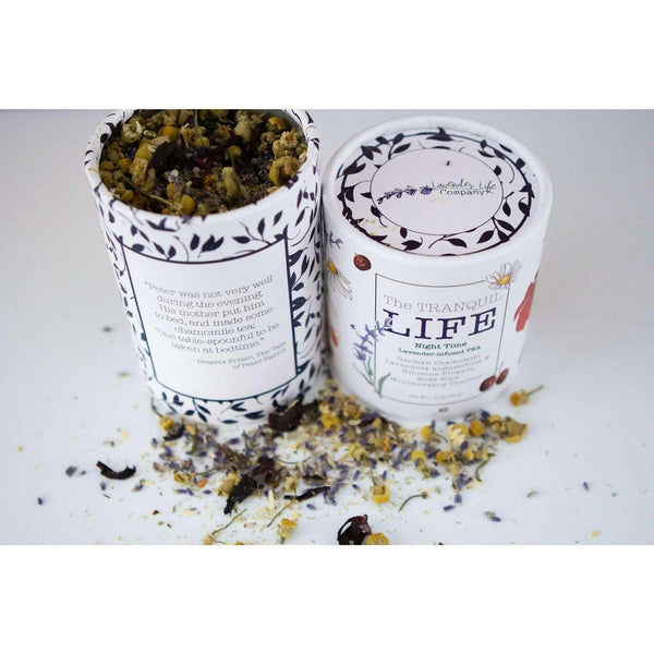 The TRANQUIL LIFE Night Time Lavender - Infused TEA - Black Tai Salt Co.