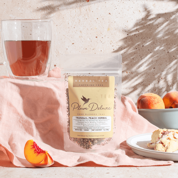 Tranquil Peach Herbal Tea (Pineapple - Peach - Chamomile) - Black Tai Salt Co.