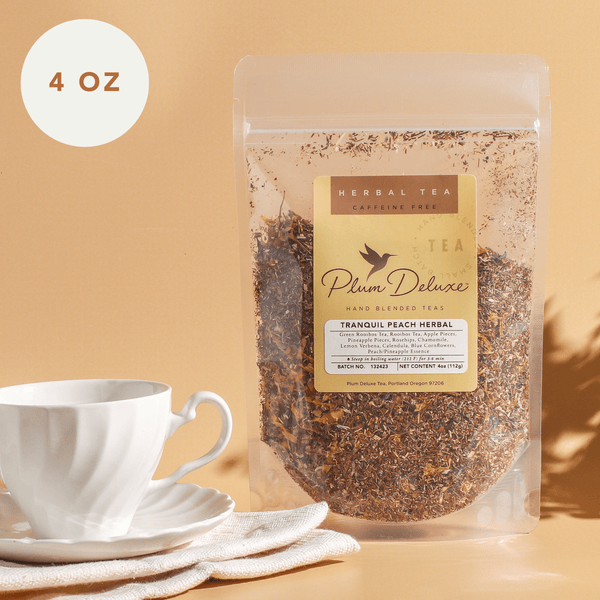 Tranquil Peach Herbal Tea (Pineapple - Peach - Chamomile) - Black Tai Salt Co.