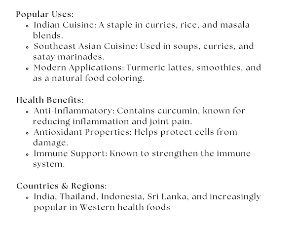 Turmeric Powder - Black Tai Salt Co.