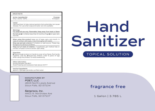 Hand Sanitizer- Topical Solution 18 Ounce Size - Black Tai Salt Co.