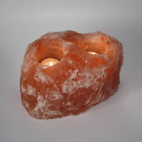 Himalayan Salt Candle Two Hole - Black Tai Salt Co.