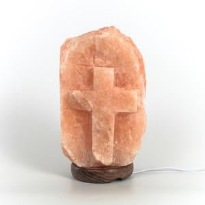 Himalayan Salt Lamp Cross Shaped - Default Title - Black Tai Salt Co.