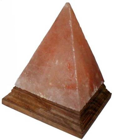 Himalayan Salt Lamp Pyramid Shape 6" - Black Tai Salt Co.