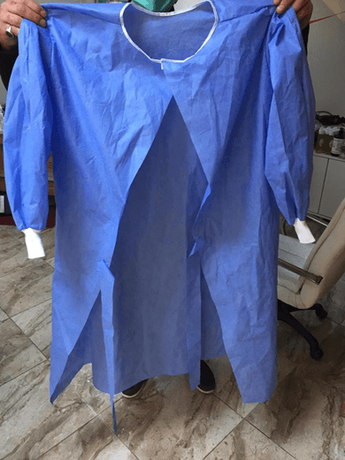 Hospital Gowns Disposible LEVEL 2 Surgical Gowns and Draps (Blue and White) - Black Tai Salt Co.